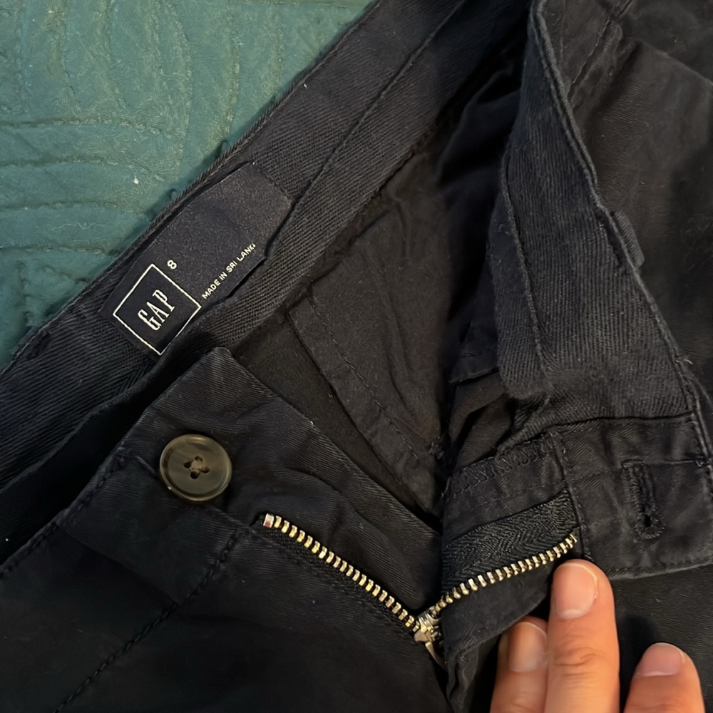 Gap Straight Leg Navy Pants Size 8, EUC - Picture 6 of 9